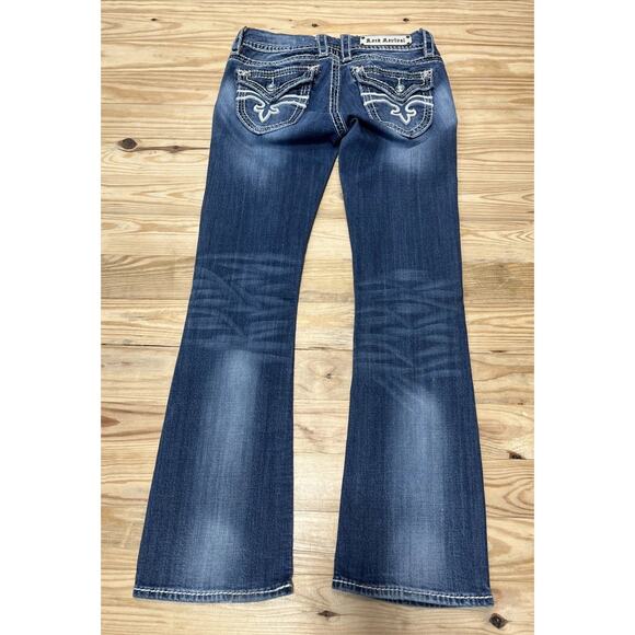 Rock Revival Womens Size 27 Jen Boot Dark Blue Jean - Picture 2 of 8